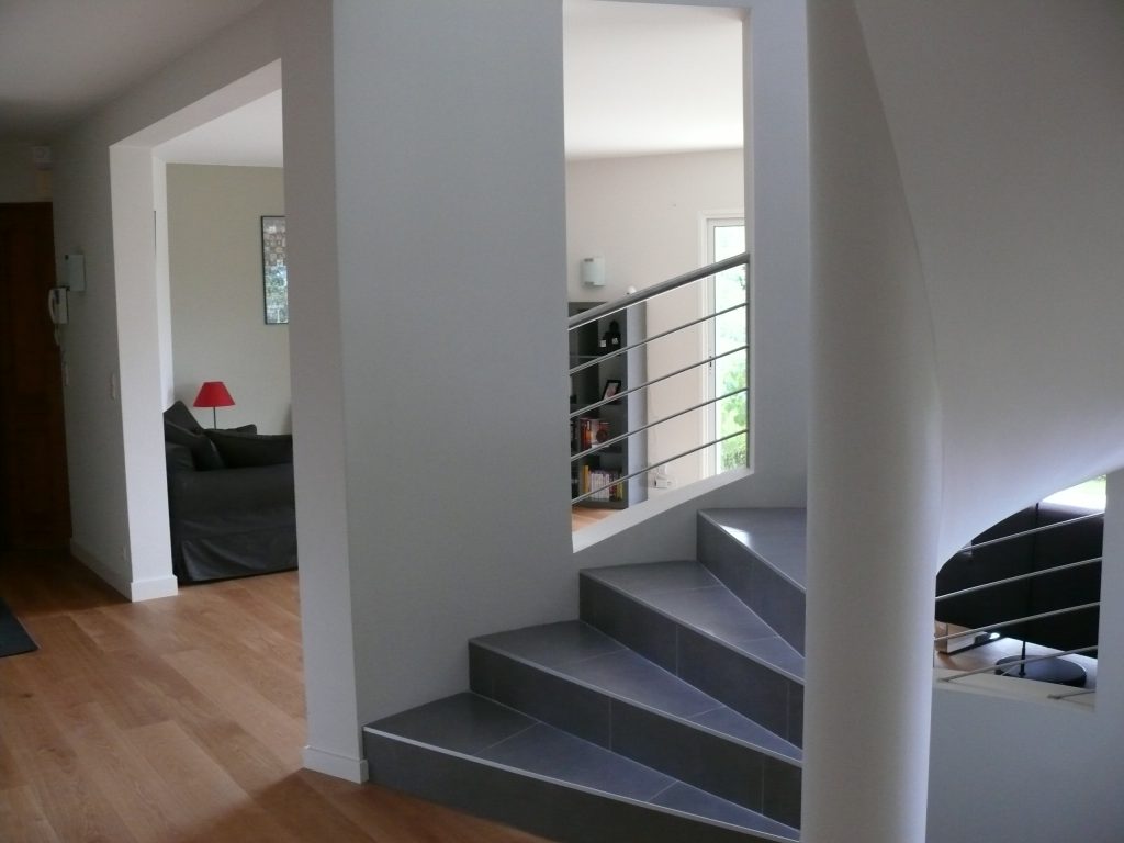 Réalisation escalier sur Divonne